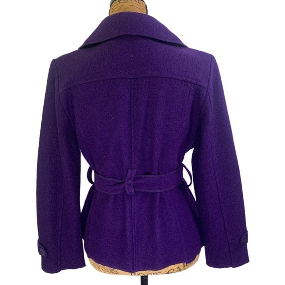 SANDRO Wool Structured VNeck Collared Belted Button Front Business Office Blazer - Picture 3 of 13